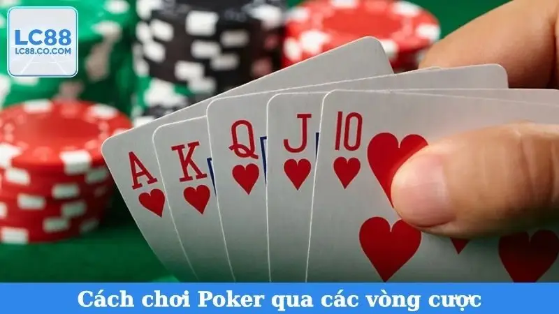 Cách chơi Texas Hold'em Poker qua các vòng cược